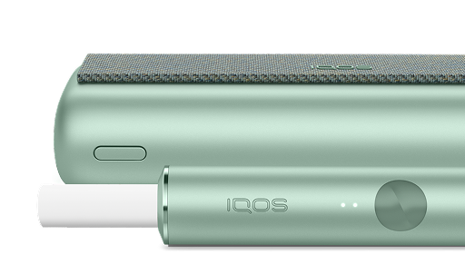 An IQOS ILUMA PRIME device with a TEREA stick inside.